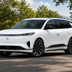 New vehicle front angle exterior design showcase