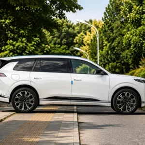 New vehicle side exterior view with modern automotive design