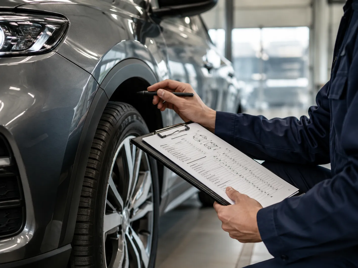 New vehicle quality inspection and technical check