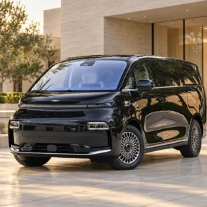 Geely Galaxy LEVC L380 2025 805 km Flagship AWD front three-quarter view