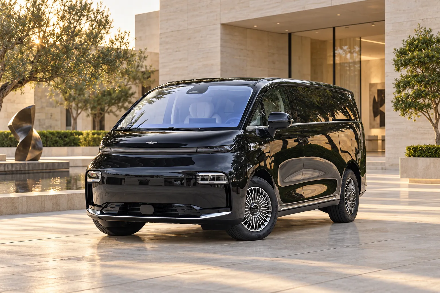 Geely Galaxy LEVC L380 2025 805 km Flagship AWD front three-quarter view