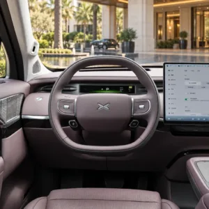XPeng GX 2026 Range-Extended 1585 AWD UltraSE driver cockpit and steering wheel