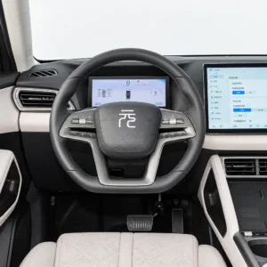 BYD Yuan UP 2025 Intelligent Driving Version 401km Leading Edition driver cockpit and steering wheel
