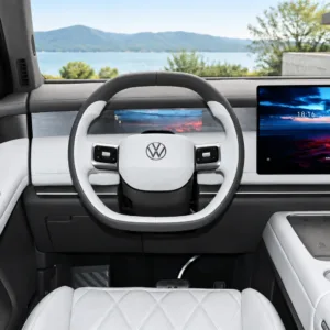 Volkswagen ID.ERA 9X 2026 Ultra Four-Wheel Drive Edition steering wheel and dashboard view