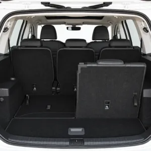 Volkswagen Touran cargo space with rear seats visible